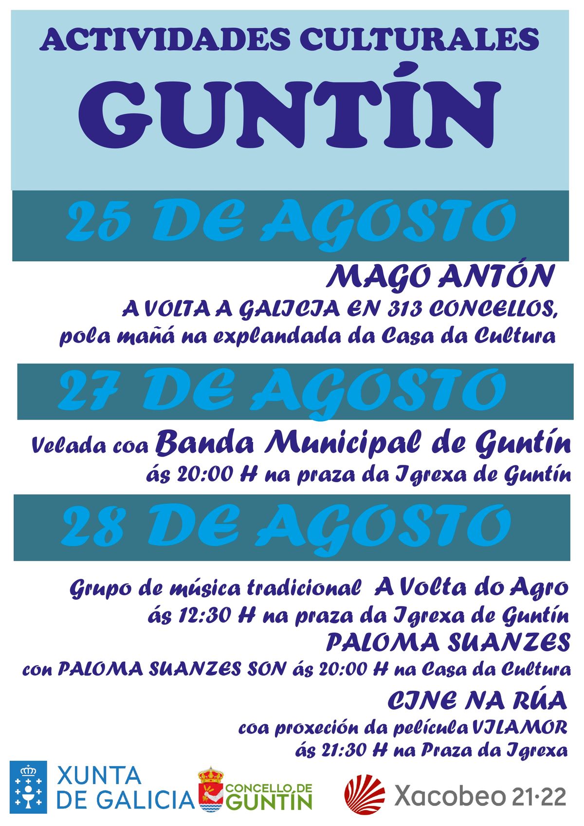 ACTIVIDADES CULTURAIS EN GUNTÍN